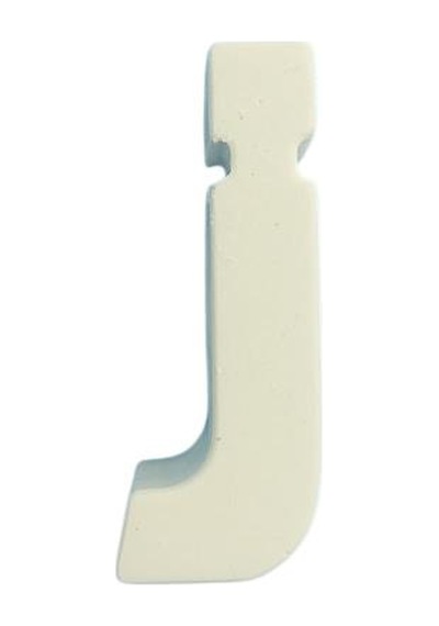 Boyanabilir Harf Obje - J - 5,2x2cm
