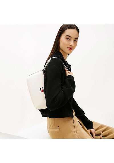 Tommy Hilfiger Kadın Beyaz Omuz Çantası Aw0aw17866-ybı Beyaz