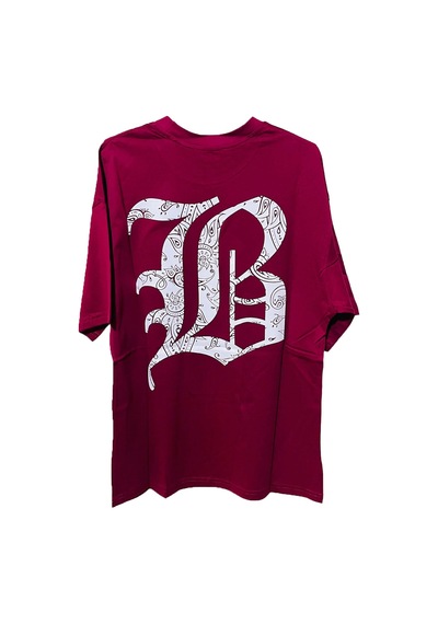 Bordo Erkek Bandana Tişört Bordo