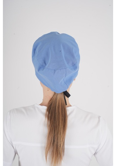 Unisex Dokuz Eylül Mavisi Doktor Hemşire Hastane Medikal Cerrahi Bonesi Mavi Açık