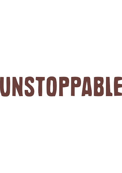 Unstoppable Araba Sticker 17x17 Cm Kahverengi