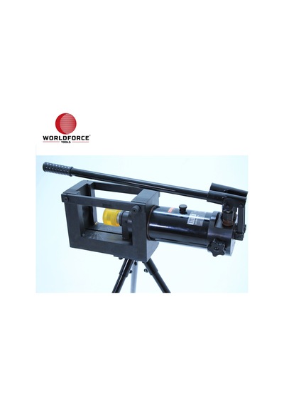 Worldforce 11217 Hidrolik Bara Kesme ve Bükme ve Delme Aleti 3'ü Bir Arada Profesyonel 23 Ton 120 MM
