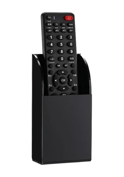 Tv & Klima Kumanda Organizer Siyah 1 Kumanda Kapasiteli Açık Beyaz