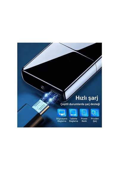 Valkyrie Çift Ark Plazma Şarjlı Çakmak Rüzgâr Geçirmez, Dokunmatik, Usb Şarjlı Mini Çok Renkli