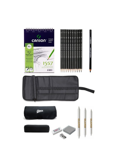 Canson 1557 Eskiz Çizim Defteri 40 Yp Cretacolor Çizim Seti