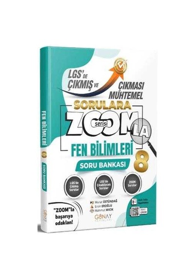 8. Sınıf Lgs Fen Bilimleri Zoom Serisi Çıkması Muhtemel Soru Bankası Günay Yayınları