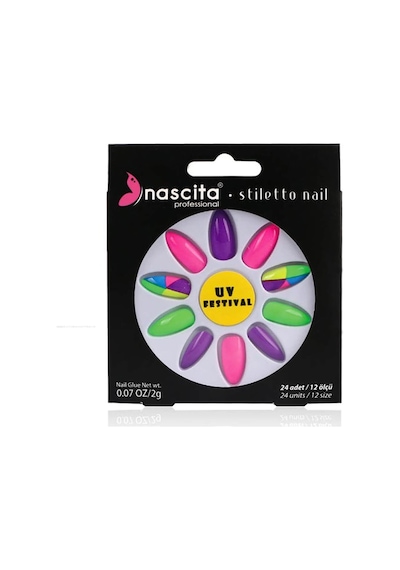 Nascita Stiletto Takma Tırnak Neon Desing