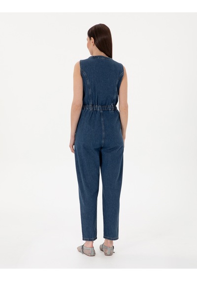 Pierre Cardin Kadın Buz Mavisi Tulum Jean 50308961-vr095 Buz Mavisi