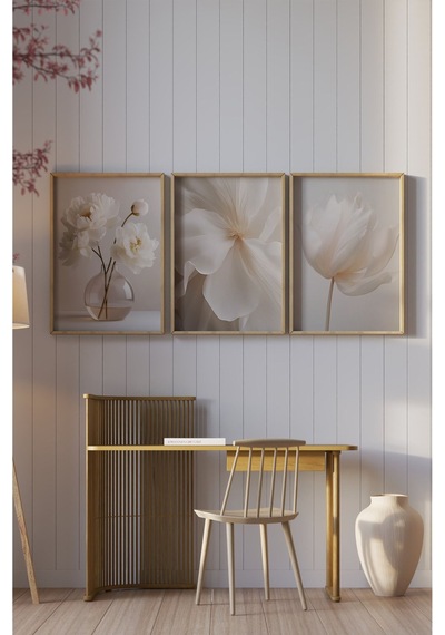 Ahşap Çerçeveli Mdf Tablo Seti Salon Ve Oturma Odası Için Çt3086 23 X 32
