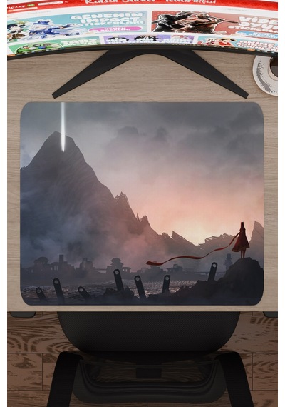 Journey Kaymaz Dikişli Kauçuk Oyuncu Mousepad V5 - 48x40 Xl Gaming Mouse Pad Fare Altlığı