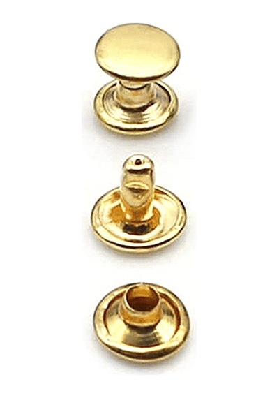 5 Mm 00 No Altın Renkli Perçin Rivet 30 Adet