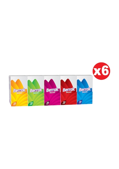 Berrak Cep Mendili 10'lux 6 Paket