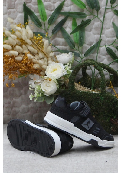 Fort Cool King Kısa Siyah Rahat Sneaker Çocuk Ayakkabı 001