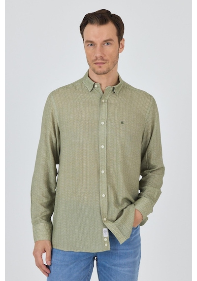 İmza Koyu Haki Uzun Kol Baskılı Cepsiz Keten Casual Slim Fit Gömlek 1004250112 Koyu Haki İmza Koyu Haki Uzun Kol Baskılı Cepsiz Keten Casual Slim Fit Gömlek 1004250112 Koyu Haki