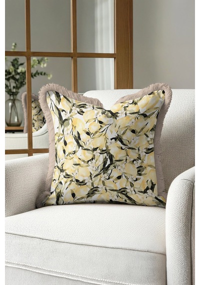 Limon Bahçesi Saçaklı Yastık Kılıfı - Akdeniz Ferahlığı Modern Sarı Yeşil Püsküllü Kırlent Kılıfı Soluk Gece Siyah Limon Bahçesi Saçaklı Yastık Kılıfı - Akdeniz Ferahlığı Modern Sarı Yeşil Püsküllü Kırlent Kılıfı Soluk Gece Siyah