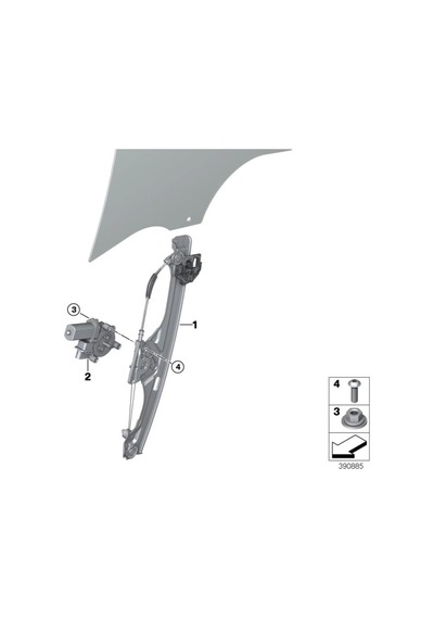 Bmw 2 Serisi 2010-2018 Cam Krikosu Ön Sol Oem No:51332579945
