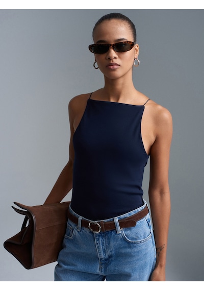 Dilvin 21020 Halter Yaka Top-k.lacivert K.lacivert