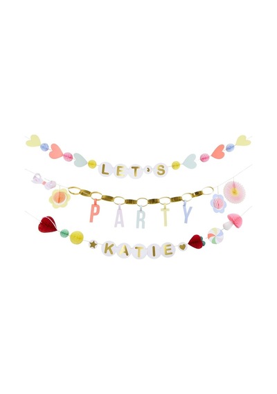 Meri Meri - Charm Party Garland Set - Charm Parti Asılan Süs Seti Tüm Yaşlar