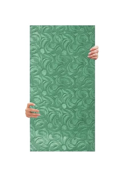 Tink 3d Kendinden Yapışkanlı Duvar Kağıdı Yeni Nesil Akustik Keçe Panel Modern Desen 52x98 Cm Yeşil, 10 Adet 5 M²