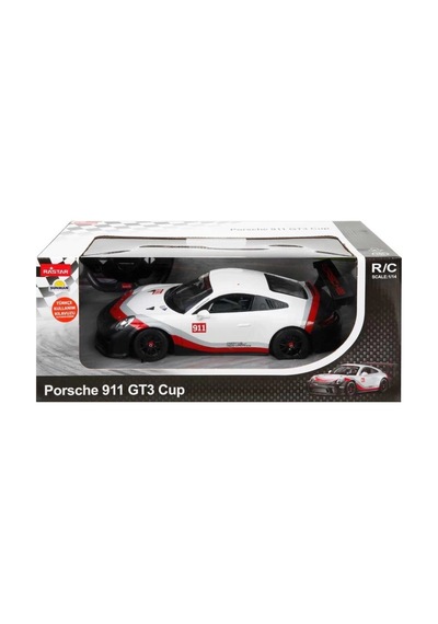 Mey İthalat 31343 1:14 Porsche 911 Gt3 Cup Uzaktan Kumandalı Işıklı Araba Beyaz