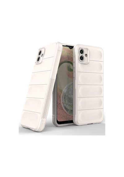 Samsung Galaxy  Uyumlu,  A04 Kılıf Optimum Silikon - Krem