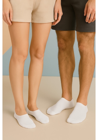 Kardeşler Çorap Görünmez Sneakers Çorap Beyaz 8'li Paket Beyaz - 696510218 Beyaz
