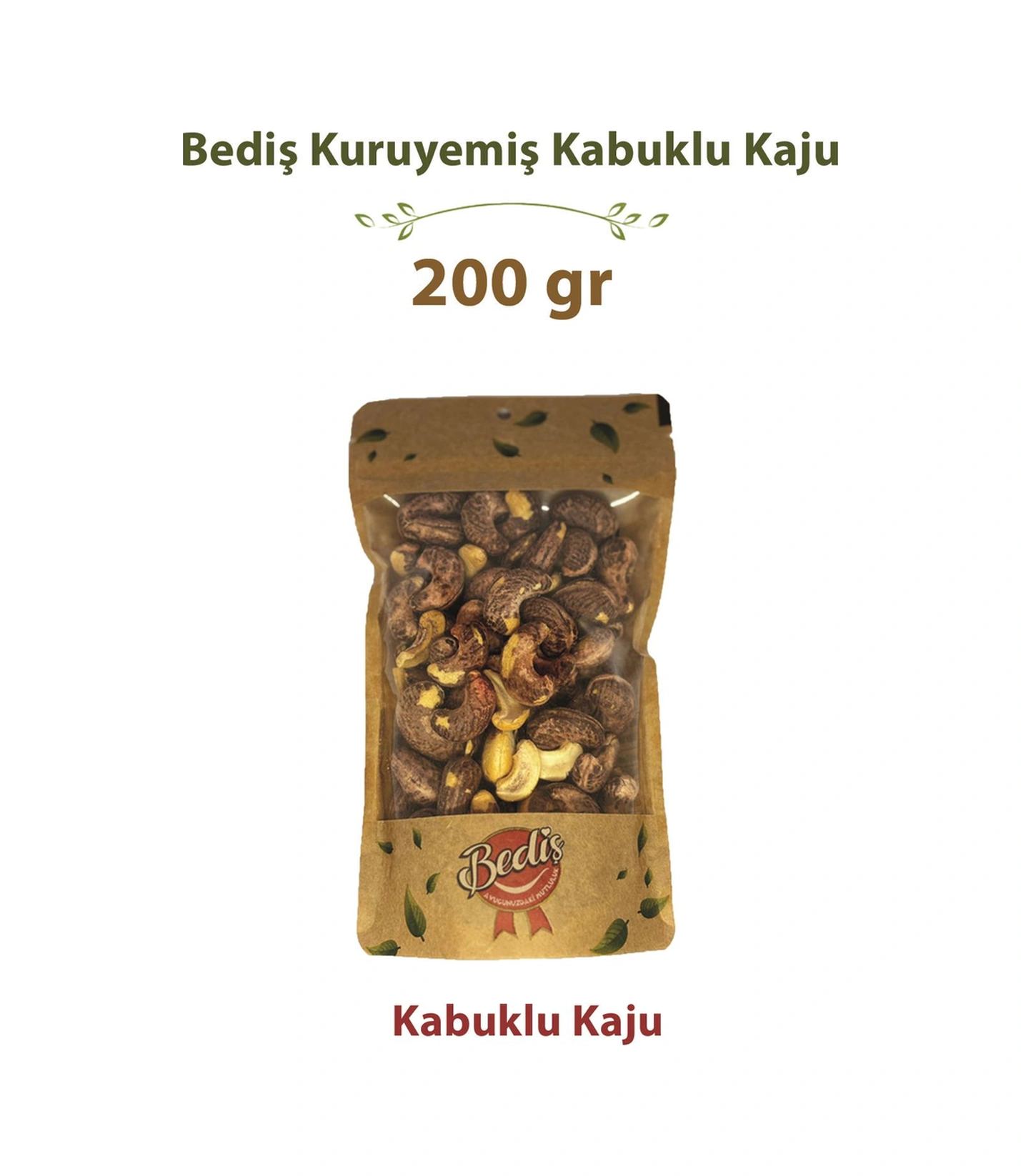 Bediş Naturel Zarlı Kaju 200 Gr X 2 Adet 200 G