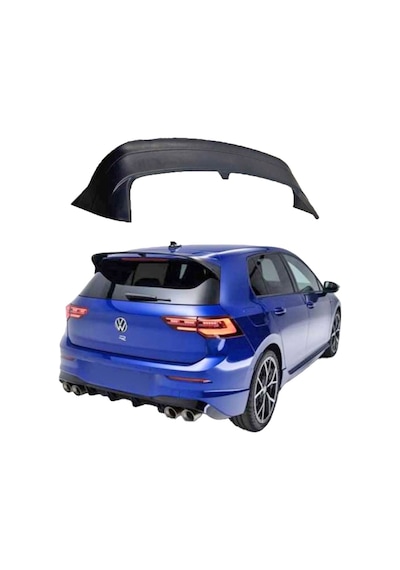 Volkswagen Golf 8 Uyumlu Yedek Parça Spoiler Boyasız Fiber