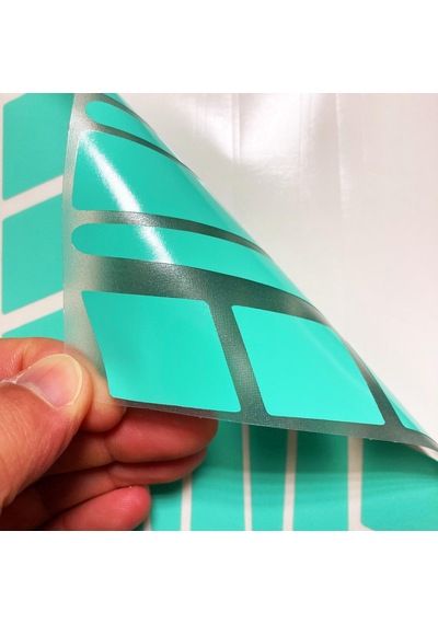 Şerit Tasarımlı Nane Yeşili Motosiklet Kask Sticker Çınar Extreme