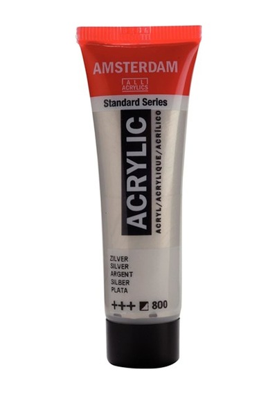 Amsterdam Gümüş 120 ml Akrilik Boya 800 P-111923