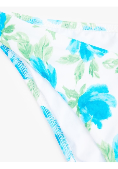 Koton Çiçek Desenli Bikini Altı Mavi Desenli 6sak00236mm