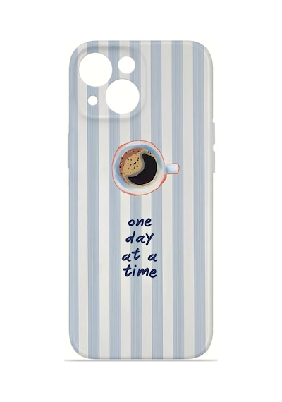 Apple iPhone Uyumlu 15 Vorian İnce Kamera Korumalı Mika Kılıf One Day Coffee One Day Coffee Mika