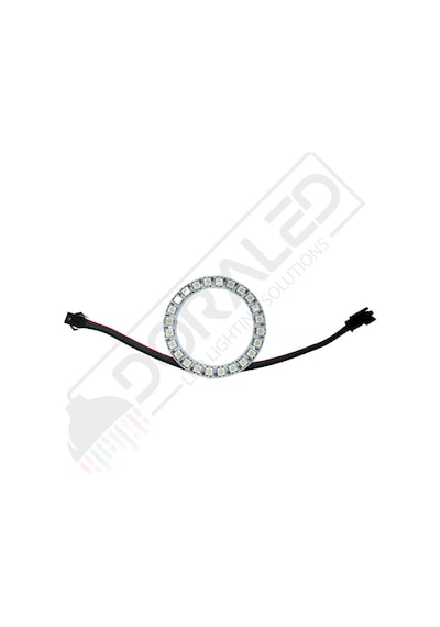 Doraled WS2812B ARGB Magic Matrix Ekran 5V Dijital Yuvarlak Pixel 24 Led Halka 73 x 54 MM