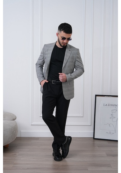 Dupont Classics Dupont Slim Fit Mono Yaka 6 Drop Çift Yırtmaç Keten Erkek Blazer Ceket - Nefes Alabilir Hafif Ceket Gri Dupont Classics Dupont Slim Fit Mono Yaka 6 Drop Çift Yırtmaç Keten Erkek Blazer Ceket - Nefes Alabilir Hafif Ceket Gri