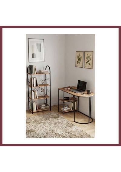 Storeşahin Çalışma Masası Kitaplık Seti Atlantik Çam Shn0720