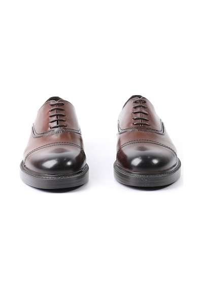 Tuna Hakiki Deri Kahverengi Oxford Model Erkek Ayakkabı - E4322 Kahverengi