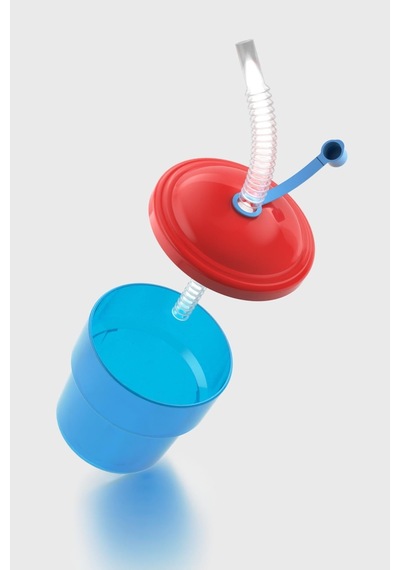 Renga Fizbo 250 Ml Pipetli Pp Bebek Bardak 221007 Mavi - Kırmızı