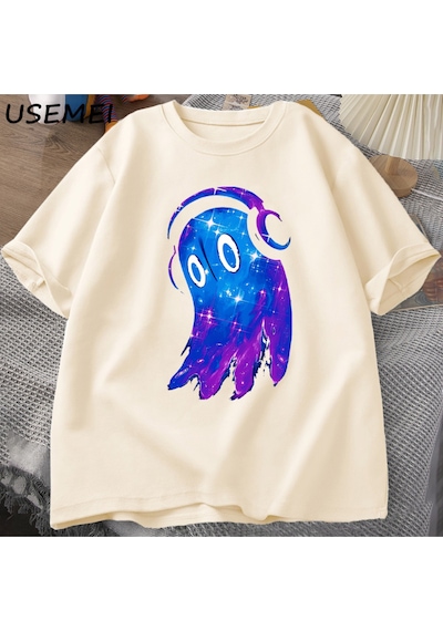 Flood Of Style Undertale Napstablook Müzik Hayalet T Shirt Rahat Pamuk Kısa Kollu Erkekler Sclothes O Boyun Haki