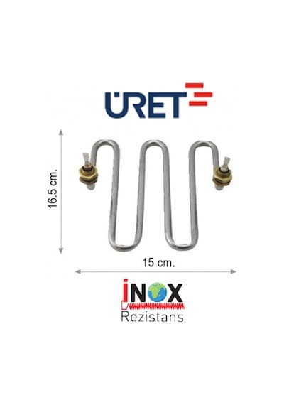 Tuğra-Üret İdeal Çay Kazanı Semaver Rezistansı 220V 2000W 16.5x15 CM