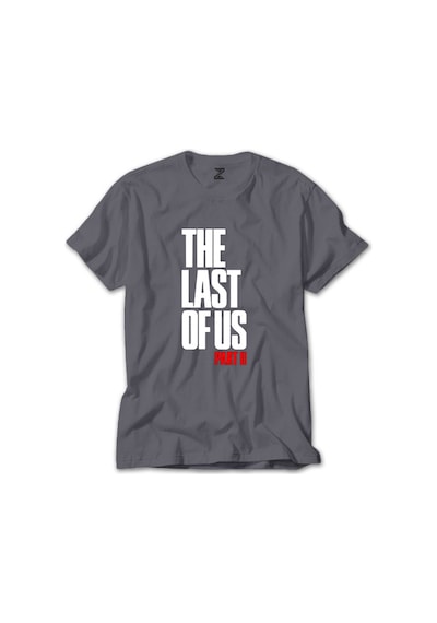 The Last Of Us Part 2 Yazı Gri Tişört Gri