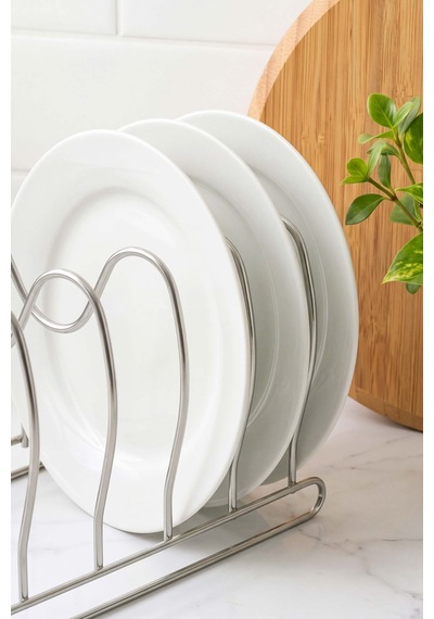 Silver Tabak Düzenleyici Metal Organizer Gümüş