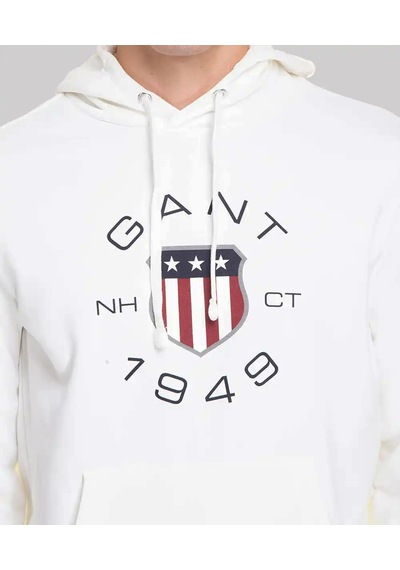Gant Erkek Sweatshırt 2015087-113 2015087-113 Beyaz Beyaz