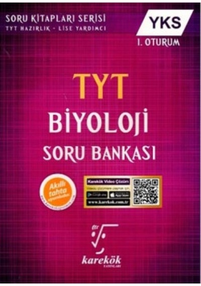 Karekök Yayınları Tyt Biyoloji Soru Bankası N11.6074