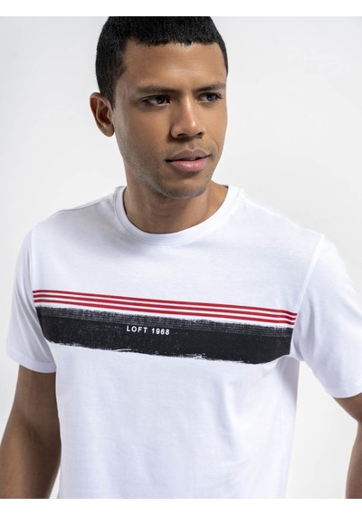 Loft Erkek T-shirt Beyaz-kırmızı Lf2036416 24yp69000459 P69515 Beyaz - Kırmızı