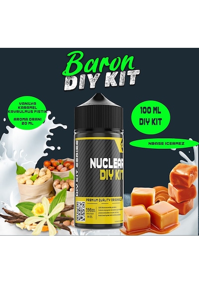 Nuclear 100 Ml Dıy Kit Baron Gıda Aroma 20 Ml Aroma İçerir