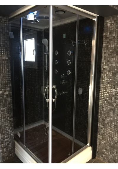 Elyise Duş Dikdörtgen Duş Üstü Kompakt Sistem 80 x 110 Beyaz
