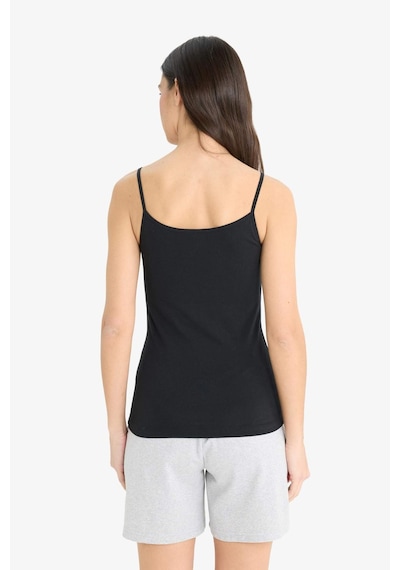 Defacto Regular Fit Pamuklu Atlet-fall İn Love M6858az25aubk81 Siyah