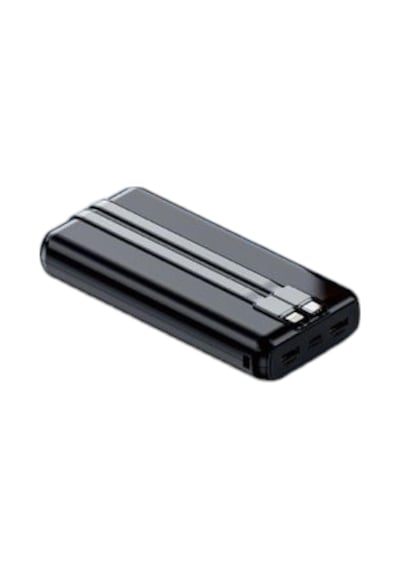 H32 10000 Mah Power Bank Pd 20w Ve Usb 22.5w Fast Hızlı Şarj Dahili Type C Ve Lightning Kablolu Dünya Standartlarına Uygun Polymer Batarya Birebir Amper Lcd Göstergeli Powerbank Siyah