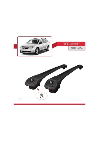 Dodge Journey 2008 Ve Sonrası İle Uyumlu Ace-1 Ara Atkı Tavan Barı Siyah