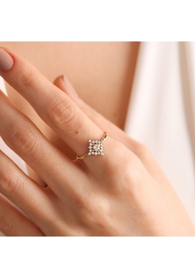 Altın Brown Yüzük 14K 530501104
